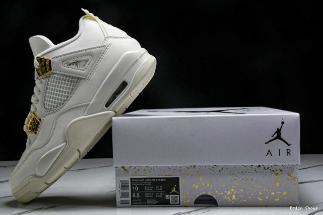 Bmlin 4 Metallic Retro Jordan Gold AQ9129-170 0712